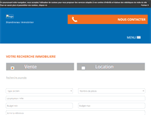 Tablet Screenshot of agence-blandineau.com